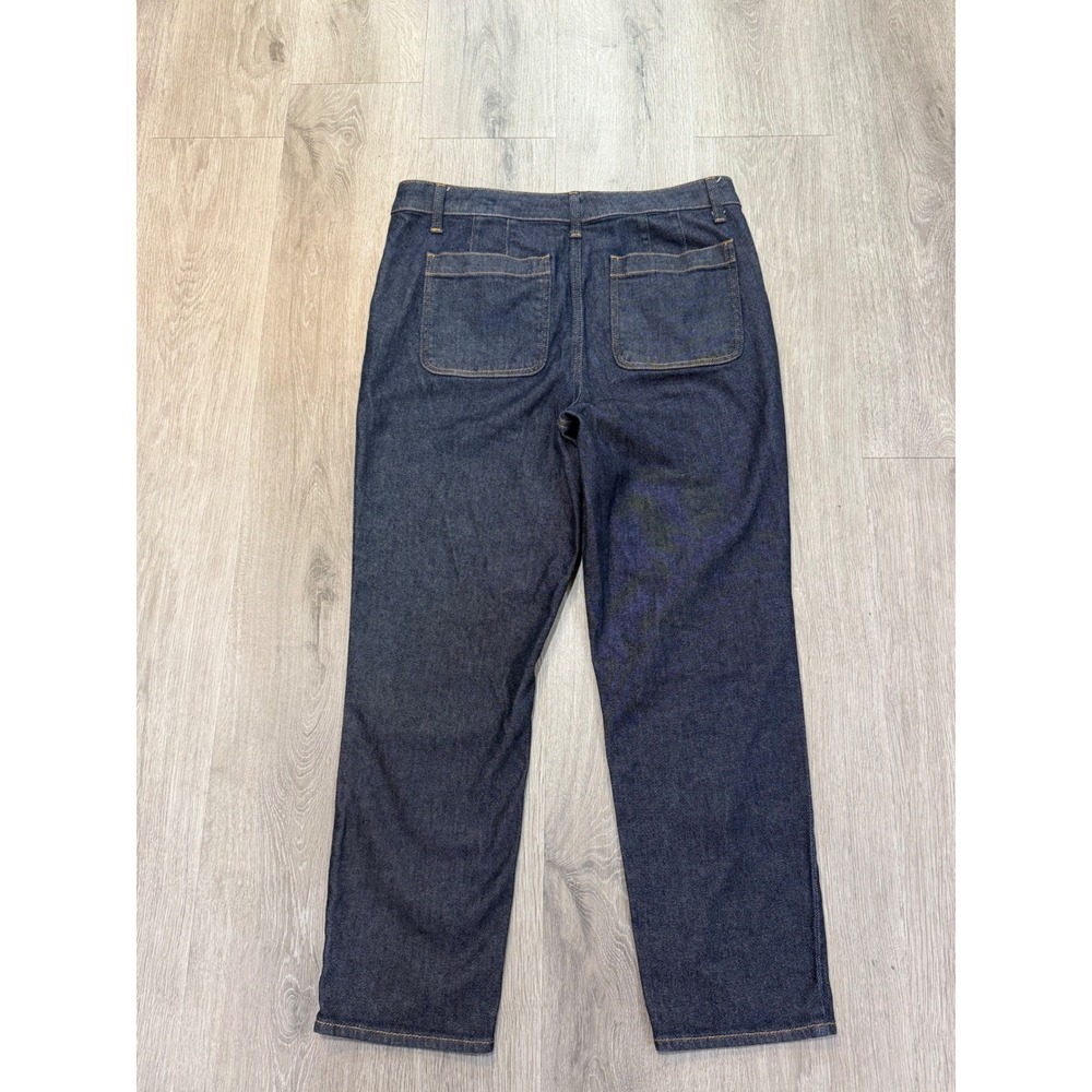 Talbots Dark Wash Slim Straight Ankle Jeans Stretch Denim Women's Size 10 - Picture 3 of 8